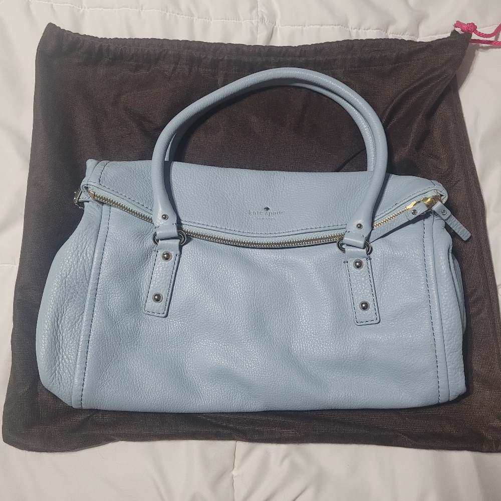 Kate Spade Cobble Hill Wedgewood Baby Blue Foldover HandbagNWT Kate Spade Cobble